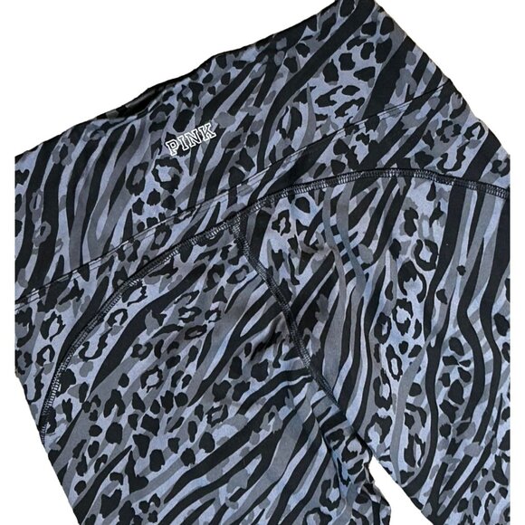 PINK Buttery Soft Gray Animal Print Leggings‎ Size Small - Picture 5 of 5